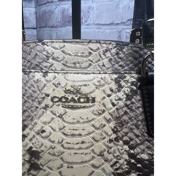 Coach Minetta Python Satchel with Crossbody Strap - Picture 3 of 15